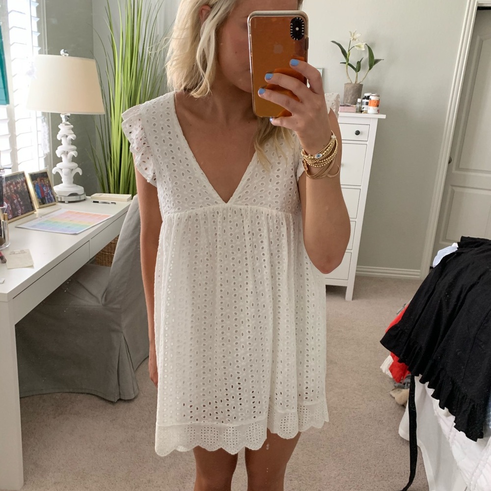 White Eyelet Dress